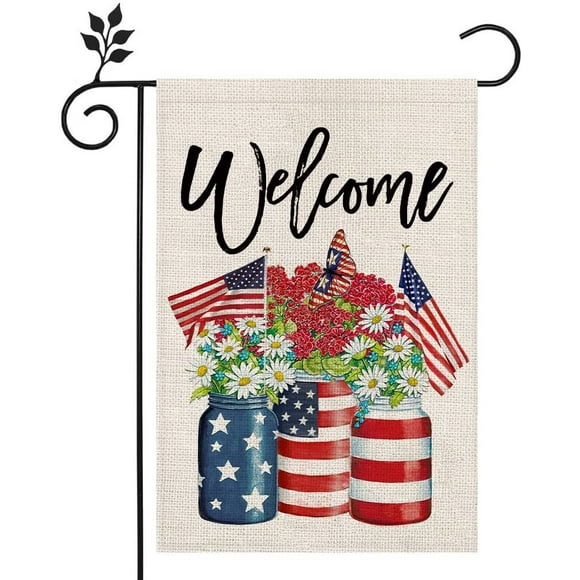 Hzppyz USA Patriotic Blue Bird Garden Flag Sunflower Dahlia American Spring Summer Home Decorative House Yard Outdoor Decorations July 4th Outside Decor Seasonal Small Burlap Flag Double Sided 12x18 Hzppyz USA Patriotic Blue Bird Garden Flag Sunflower Dahlia American Spring Summer Home Decorative House Yard Outdoor Decorations July 4th Outside Decor Seasonal Small Burlap Flag Double Sided 12x18